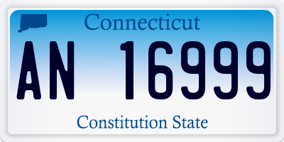 CT license plate AN16999