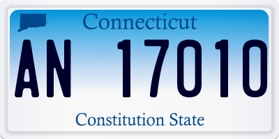 CT license plate AN17010