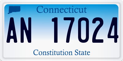 CT license plate AN17024
