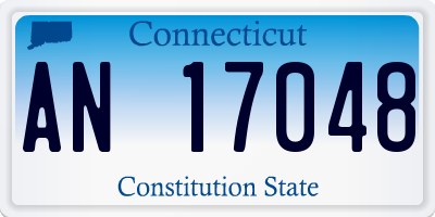 CT license plate AN17048