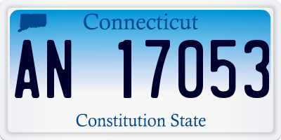 CT license plate AN17053