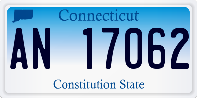 CT license plate AN17062