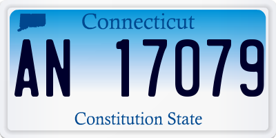 CT license plate AN17079