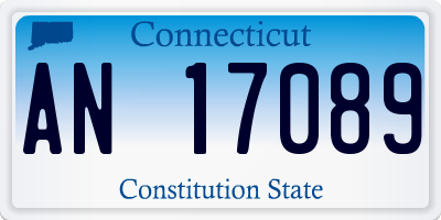 CT license plate AN17089
