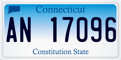 CT license plate AN17096