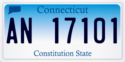 CT license plate AN17101