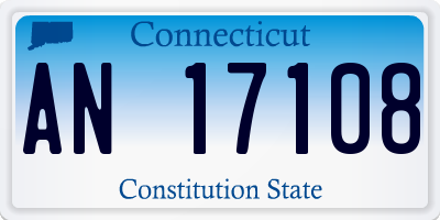 CT license plate AN17108
