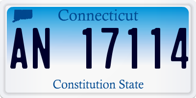 CT license plate AN17114