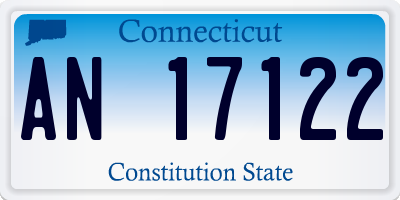 CT license plate AN17122