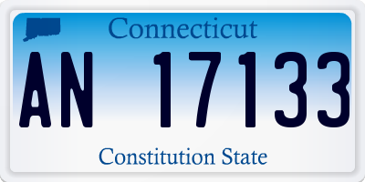 CT license plate AN17133