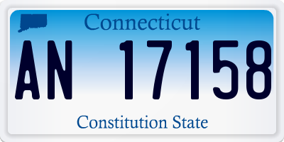 CT license plate AN17158