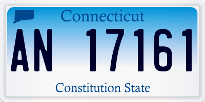 CT license plate AN17161