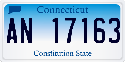 CT license plate AN17163