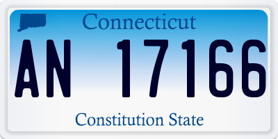 CT license plate AN17166