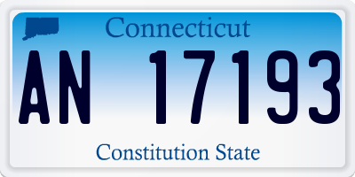 CT license plate AN17193