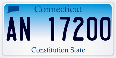CT license plate AN17200