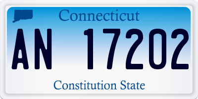 CT license plate AN17202