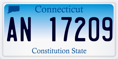 CT license plate AN17209