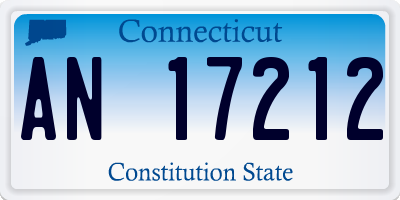 CT license plate AN17212