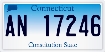 CT license plate AN17246