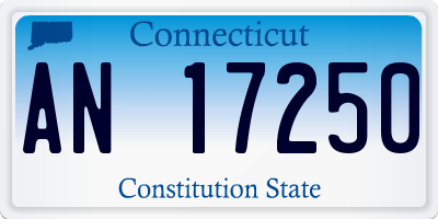 CT license plate AN17250