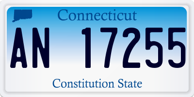 CT license plate AN17255