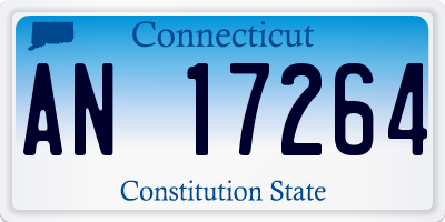 CT license plate AN17264