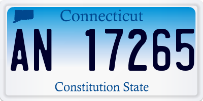 CT license plate AN17265