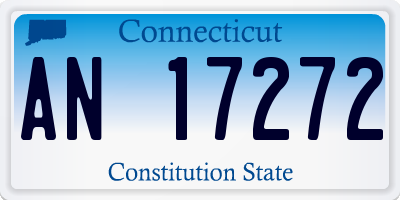 CT license plate AN17272