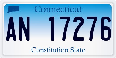 CT license plate AN17276