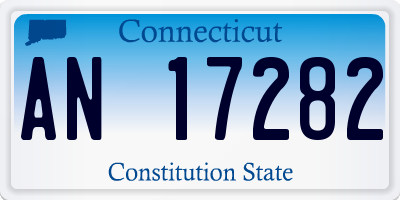 CT license plate AN17282