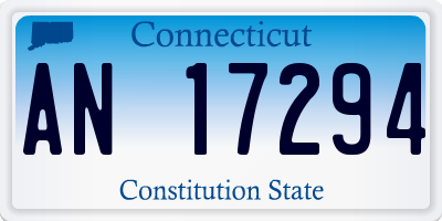 CT license plate AN17294