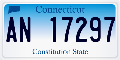 CT license plate AN17297