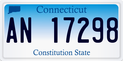 CT license plate AN17298