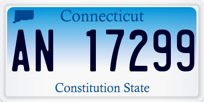 CT license plate AN17299