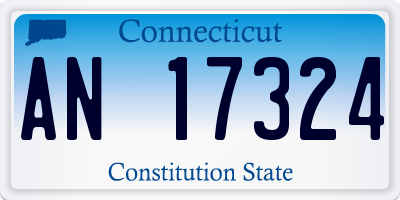 CT license plate AN17324