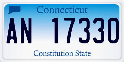 CT license plate AN17330