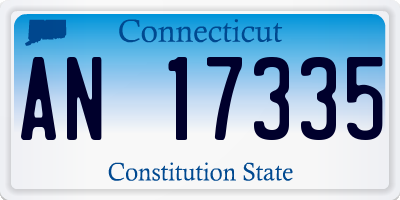 CT license plate AN17335