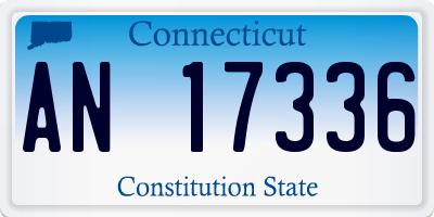 CT license plate AN17336