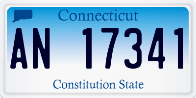 CT license plate AN17341