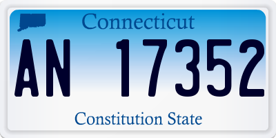 CT license plate AN17352