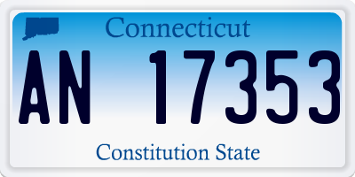 CT license plate AN17353