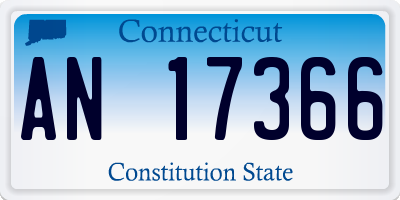 CT license plate AN17366