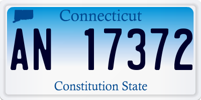 CT license plate AN17372
