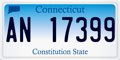CT license plate AN17399