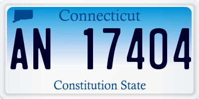 CT license plate AN17404