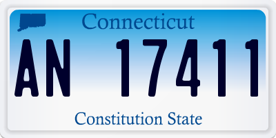 CT license plate AN17411