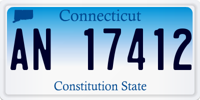 CT license plate AN17412