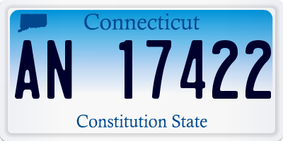CT license plate AN17422