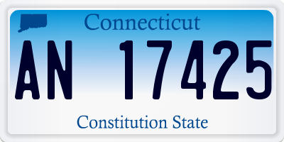 CT license plate AN17425